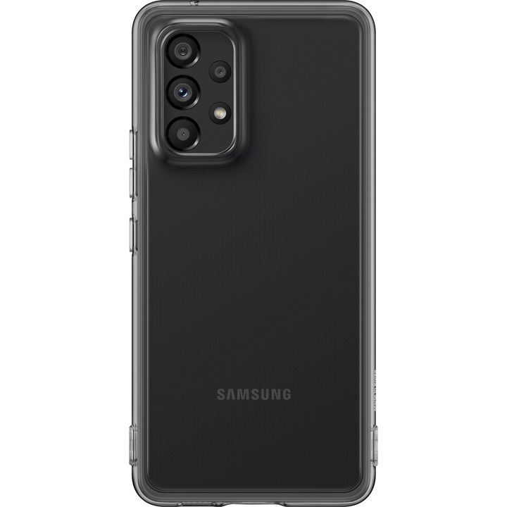Капак за Samsung Galaxy A53 5G A536, Clear Cover, Черен EF-QA536TBEGWW