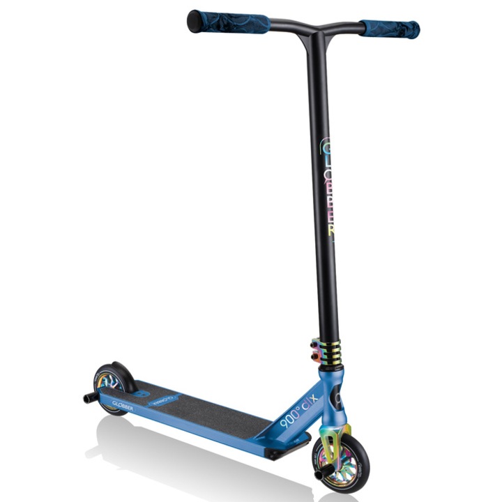 Roller, Globber, Maximális teherbírás 100 kg, fekete/kék