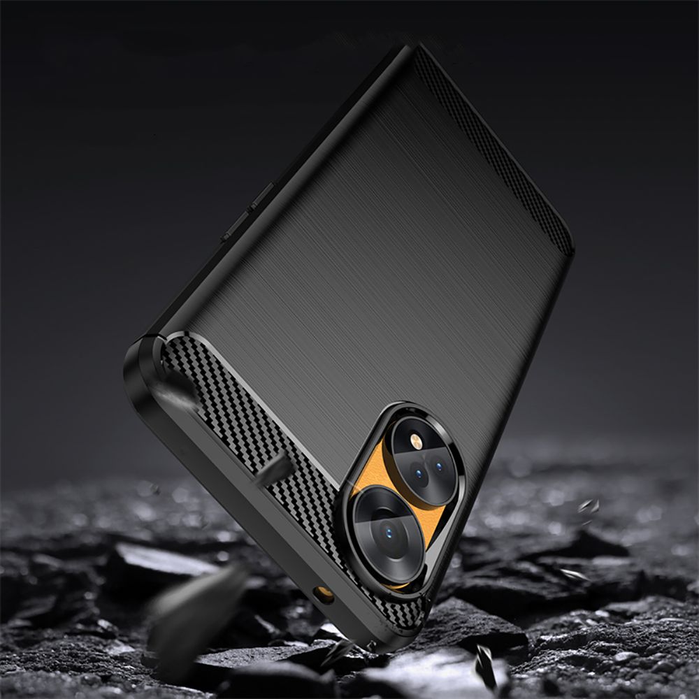 Husa pentru Oppo Reno8 T - Techsuit Carbon Silicon - Negru