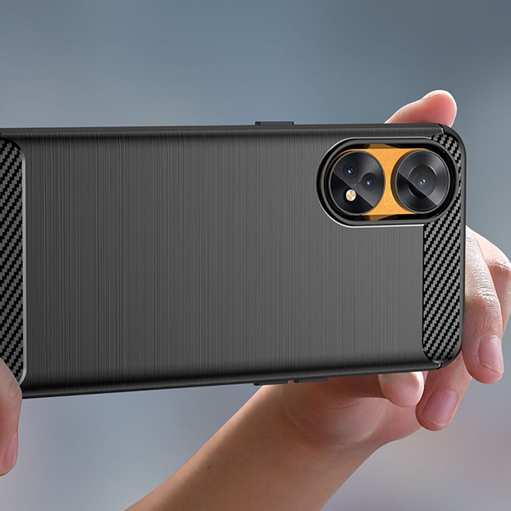 Husa pentru Oppo Reno8 T - Techsuit Carbon Silicon - Negru