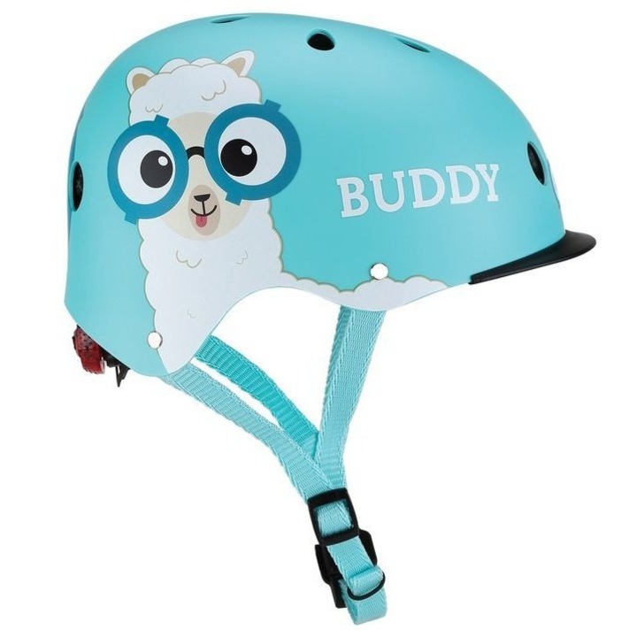 Casca pentru copii Globber Elite Lights, Albastru, 48-53 cm, XS/S