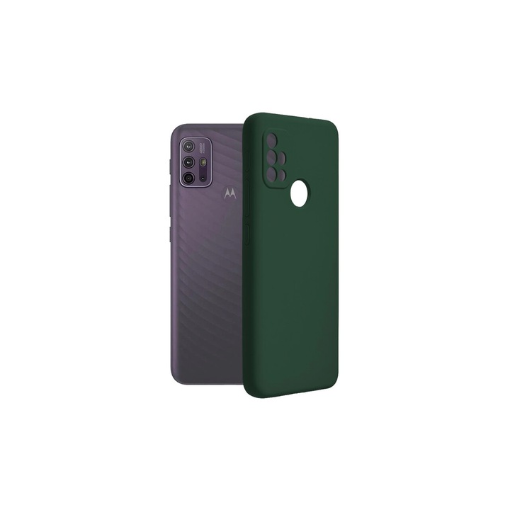 Motorola Moto G10 / Moto G20 / Moto G30 tok - Techsuit Soft Edge szilikon - sötétzöld