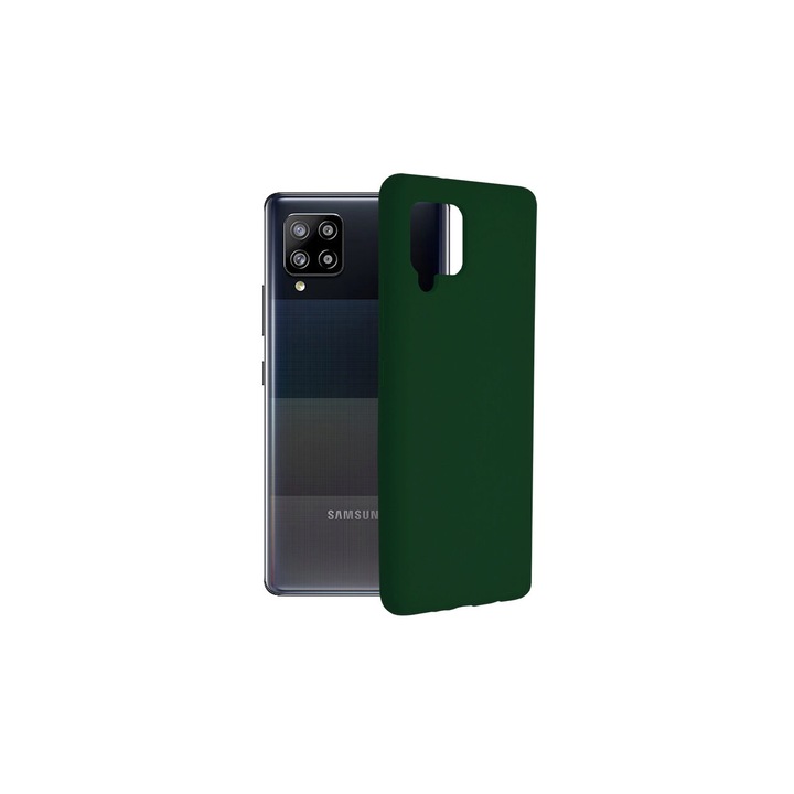 Кейс Съвместим със Samsung Galaxy A42 5G Techsuit Soft Edge Silicone Dark Green