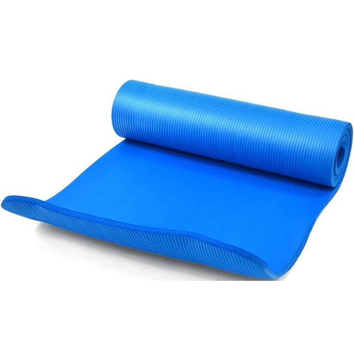 Covoras exercitii, ProFit, 180x60x1.5cm, Albastru