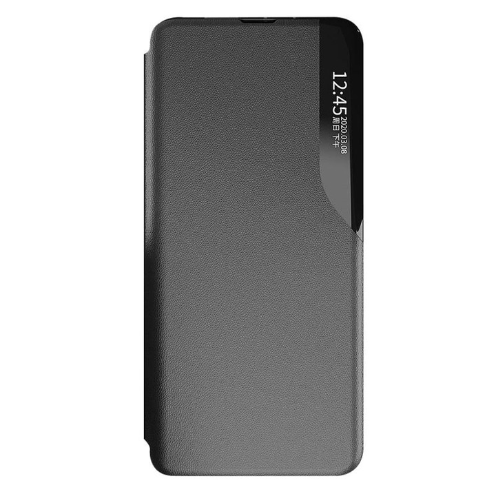 Eco Leather View tok kompatibilis a Xiaomi Redmi Note 12 / Poco X5 5G Black telefonnal
