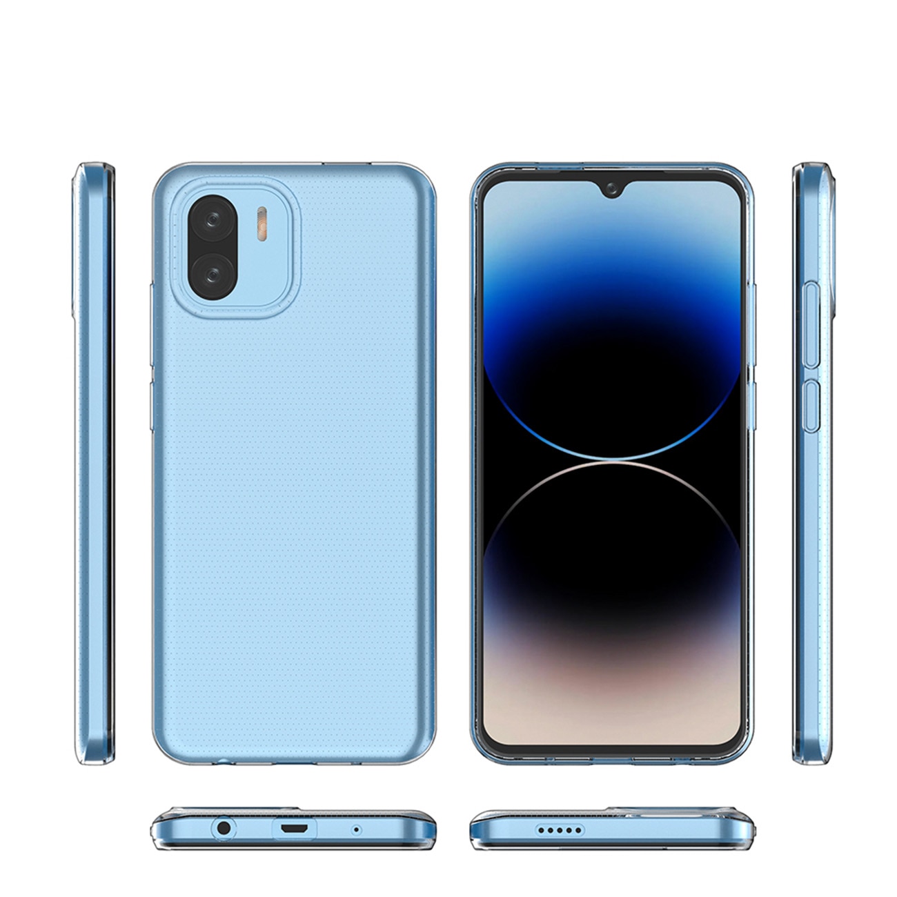 Carcasa Ultra Clear compatibila cu Xiaomi Redmi A1 / A2, TPU, 0.5mm, Transparent