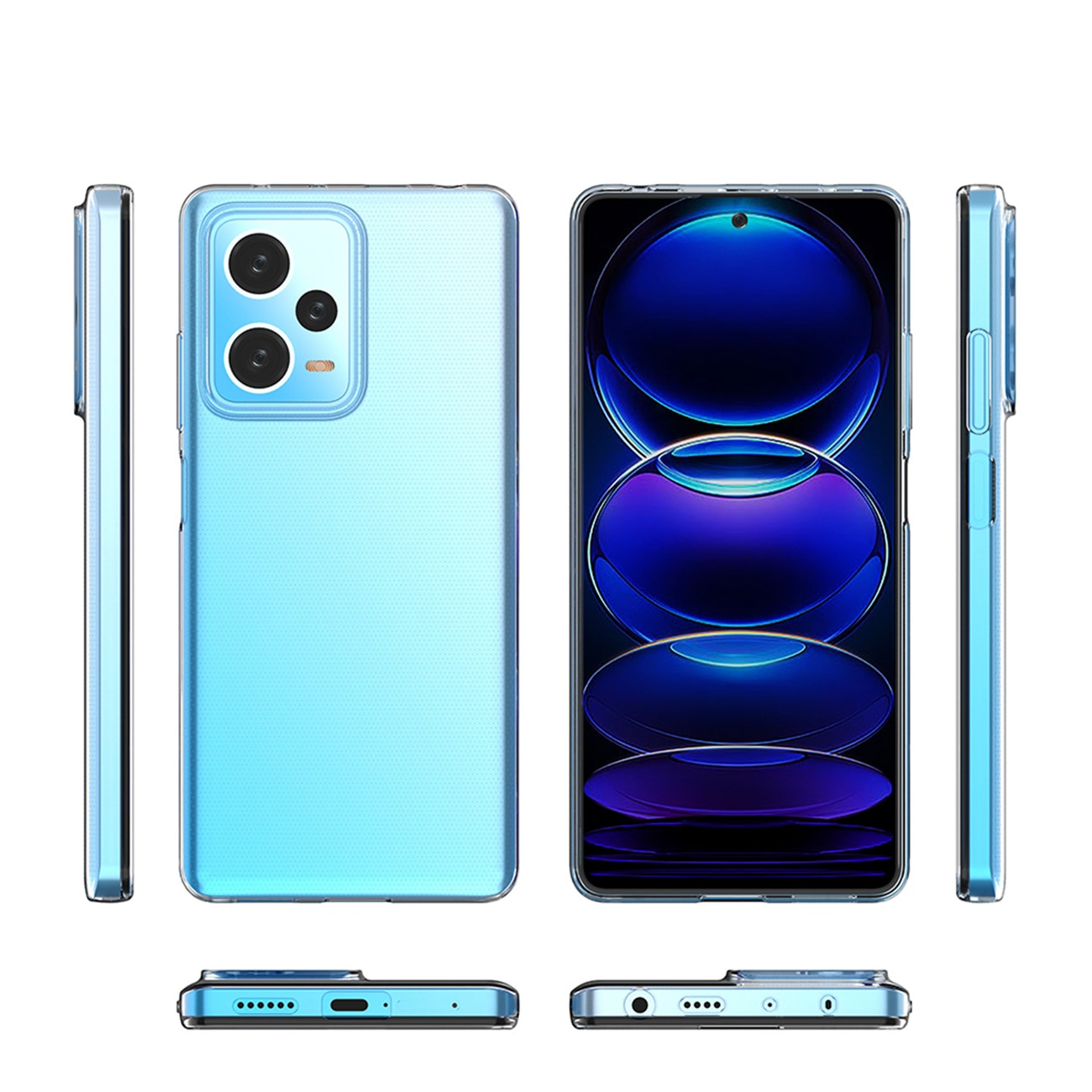 Carcasa Ultra Clear compatibila cu Xiaomi Redmi Note 12 Pro Plus, TPU, 0.5mm, Transparent