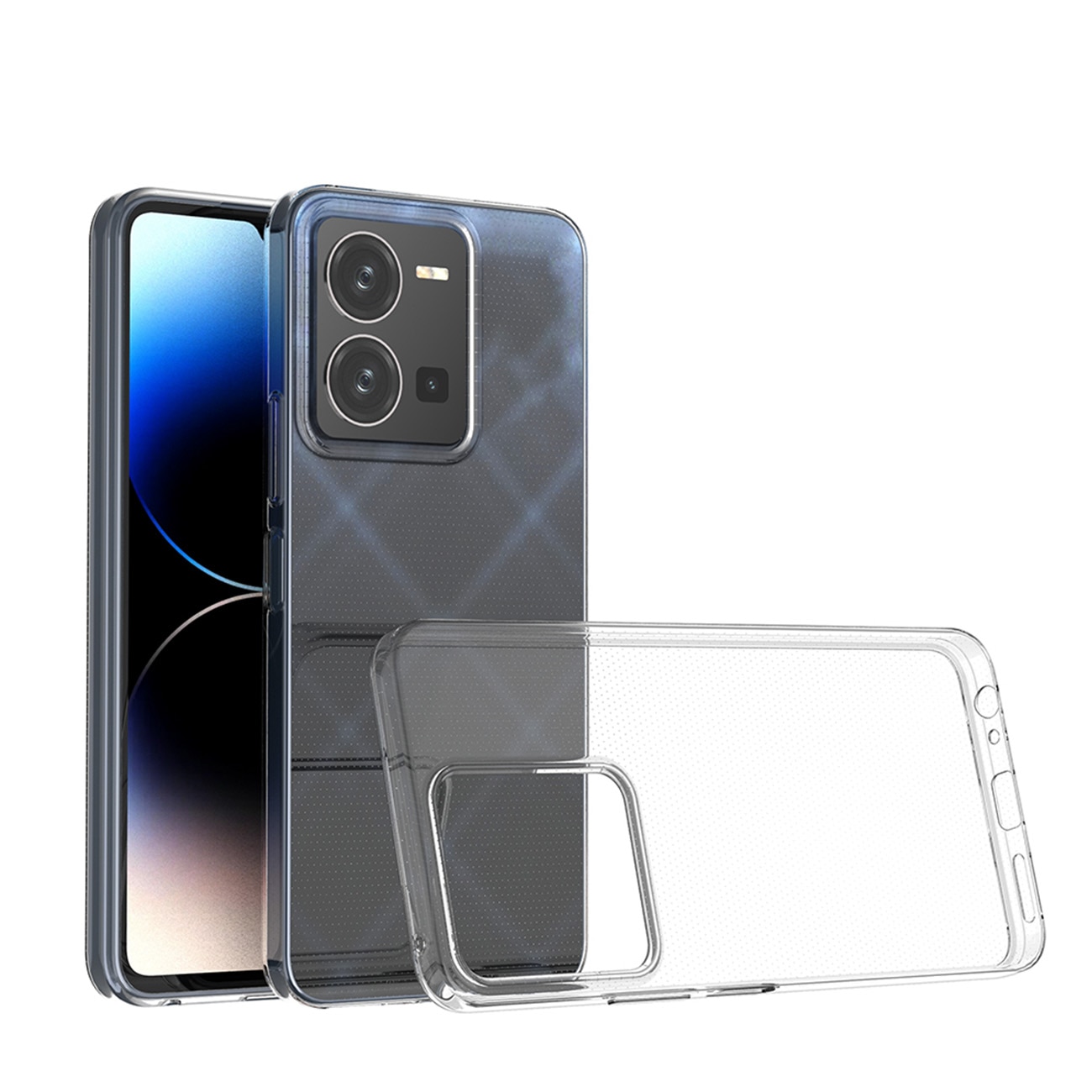 Husa telefon compatibila cu Vivo Y35/Y22/Y22S, Hurtel, TPU, Transparent