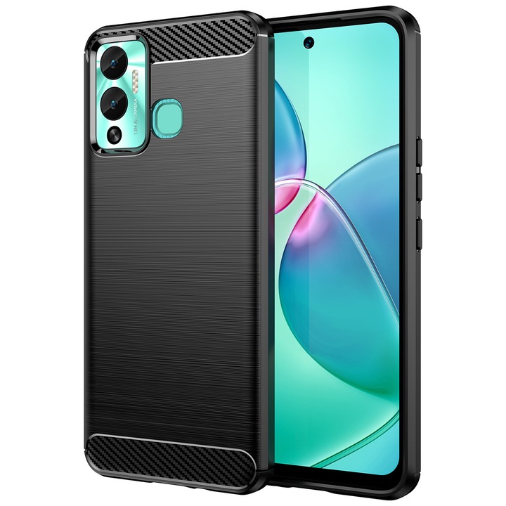 Telefontok, Hurtel, Infinix Hot 12 Play Nfc / Hot 12 telefonhoz, TPU, fekete