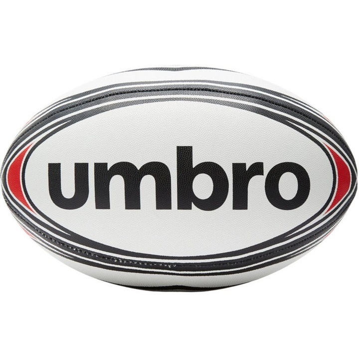Umbro R,5 unisex rögbi labda, piros/fehér/fekete, szintetikus gumi