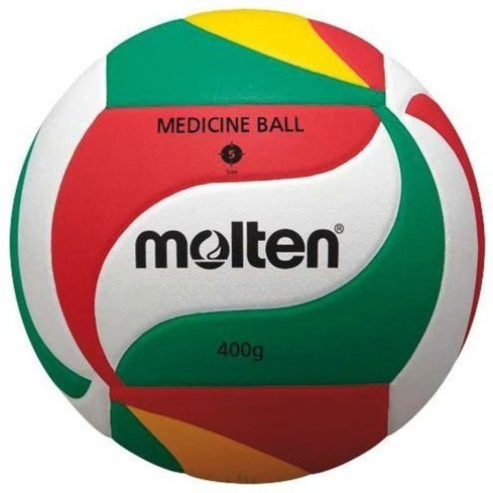 Minge volei, Molten, Piele sintetica, Multicolor, Marimea 5