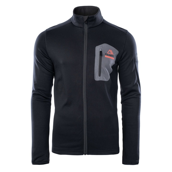 Jacheta sport pentru barbati, Polartec, Negru, L