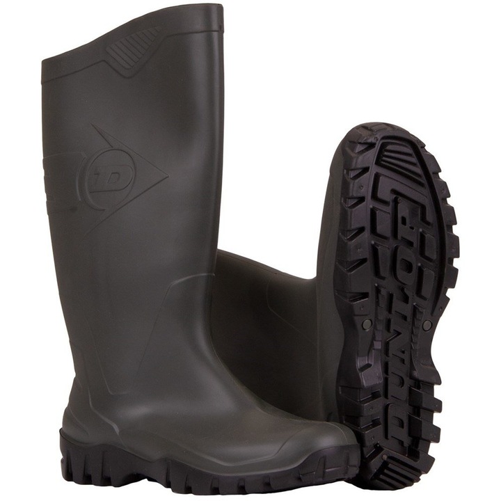 Cizme profesionale, Dunlop, Cauciuc, Negru, 41 EU