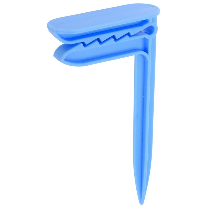Set 4 Agrafe prosoape de plaja, REDCLIFFS, Plastic, 3 x 7 x 15 cm, Albastru
