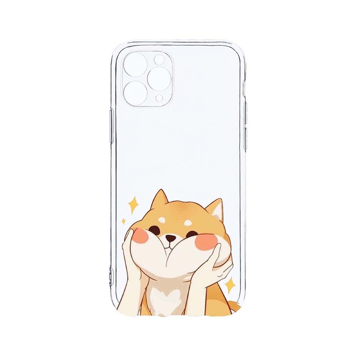BestCase 2MM Clear Szilikon telefontok, Apple iPhone 11 Pro, Emoji - Sweet Cat, Kamera védelem, strapabíró, T 596