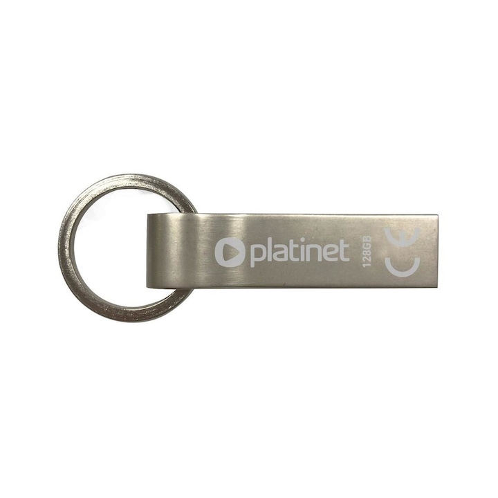 USB pendrive, Platinet, 128 GB, Ezüst