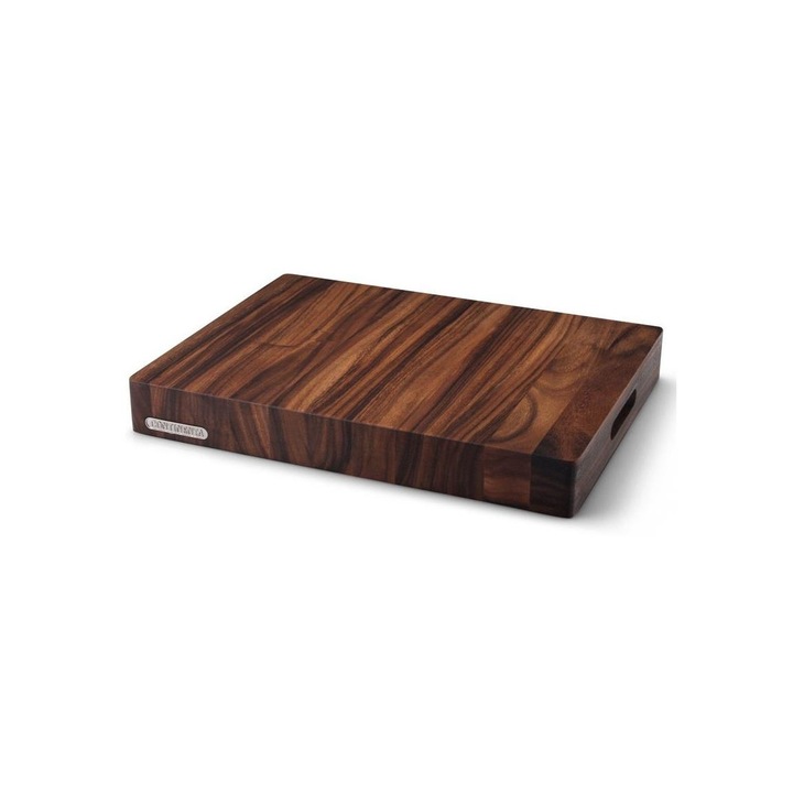 Tocator de bucatarie, Continenta, Lemn de salcam, 48x36 cm, Maro