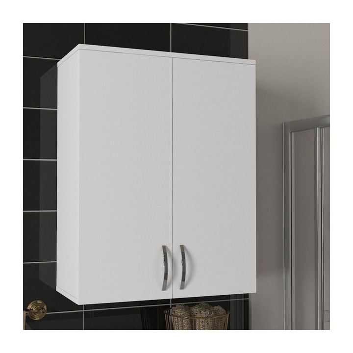 Dulap baie, Asir, 90 x 70 cm, Alb