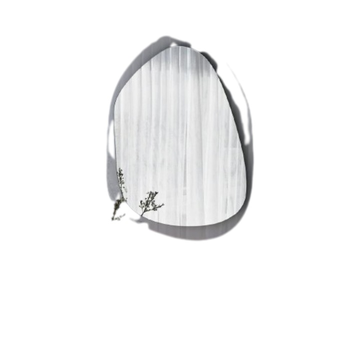 Стенно огледало, Asir, 55x75 см, сребро