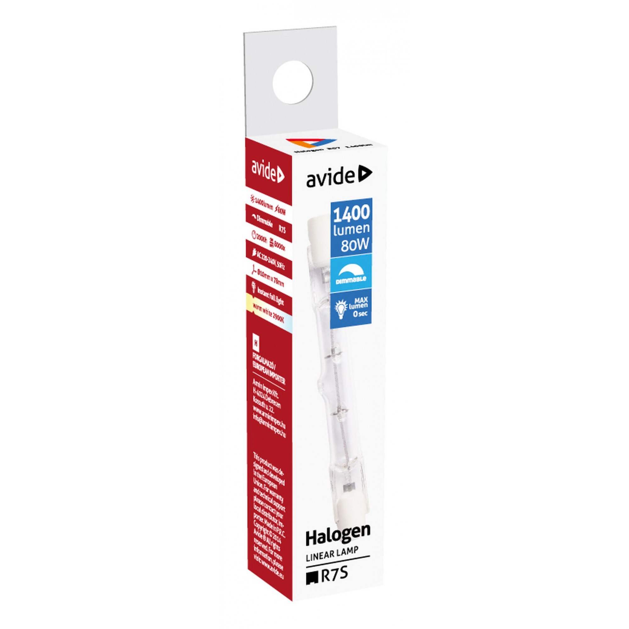 Spl R7s Halogeenlamp 118mm - 105w - Staaflamp 230v - Halogeen Lampjes Insteek - Dimbaar - Warm Wit