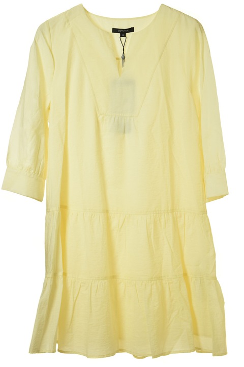 Жълта дамска памучна рокля Comma - 36