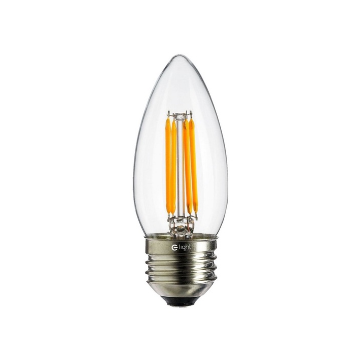 Bec LED FILAMENT E27, Milagro, 4W, 2700K, 9.3cm