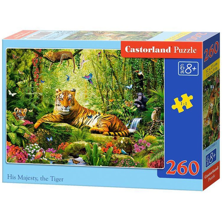 Castorland Puzzle- Őfelsége, a tigris, 260 darab