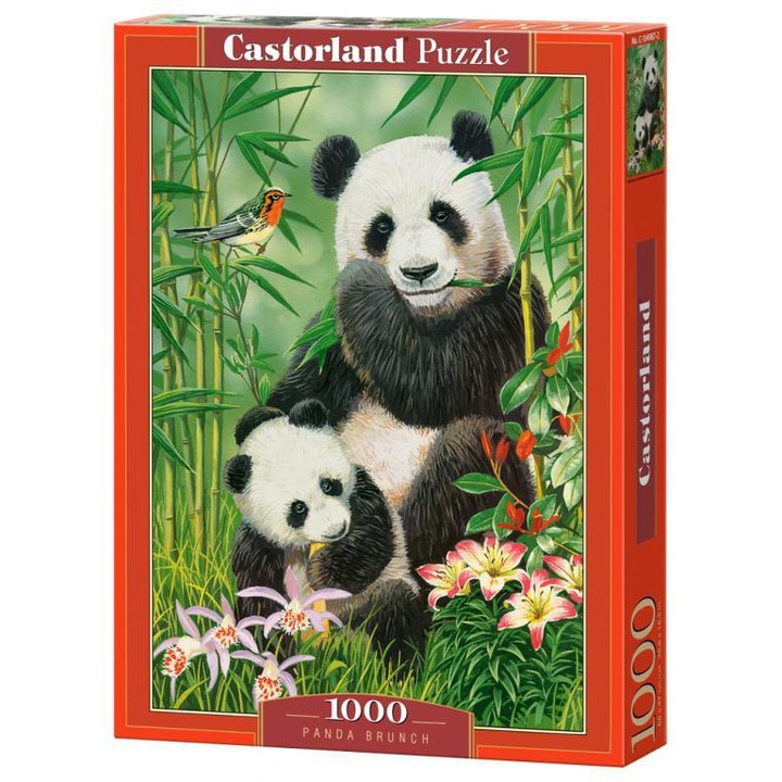 Пъзел Castorland - Panda brunch, 1000 части