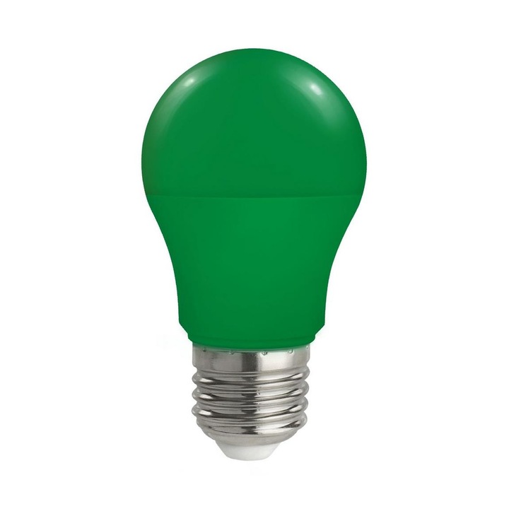 LED крушка, A50, E27/4.9W/230V, ЗЕЛЕНА