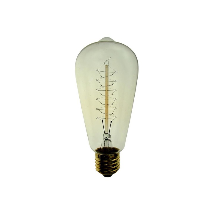 Szabályozható ipari izzó, Dekoratív SELEBY, ST64, E27/40W/230V, 2200K