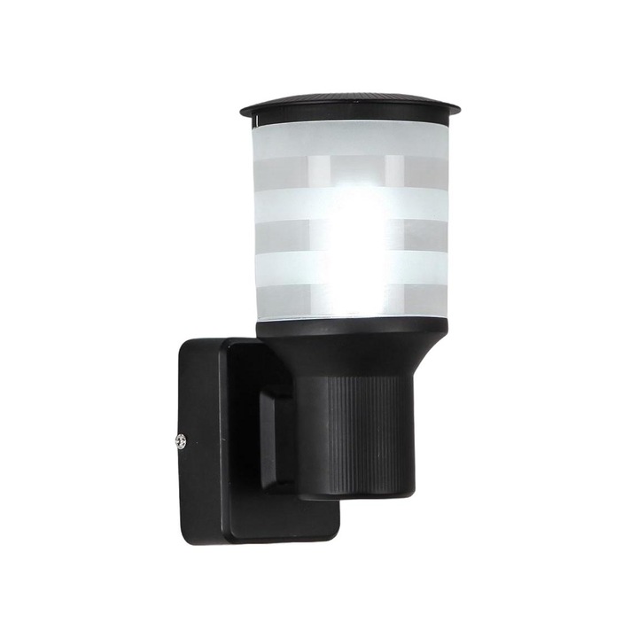 Aplica perete exterior, Prezent, MALMO, E27, 35W, 230V, IP44, Negru/Alb