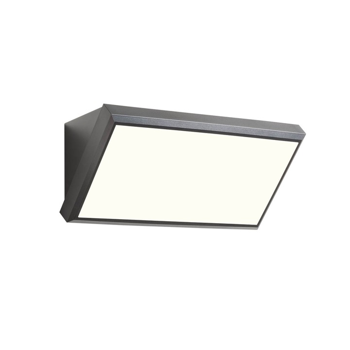 Aplica de exterior, Smarter, LED, 21W, 230V, IP65, Negru/Alb