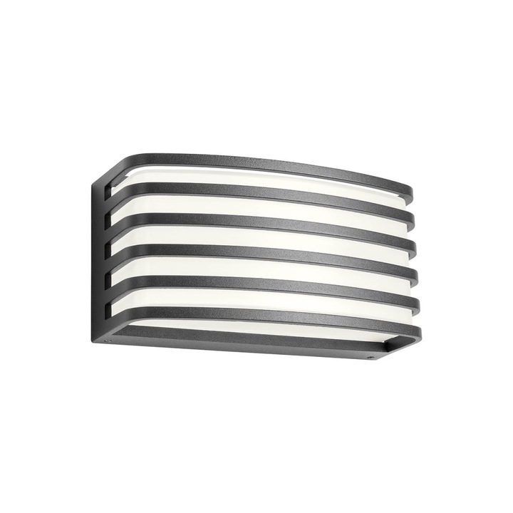 Aplica de exterior, Smarter, LED, 15W, 230V, IP54, Negru/Alb