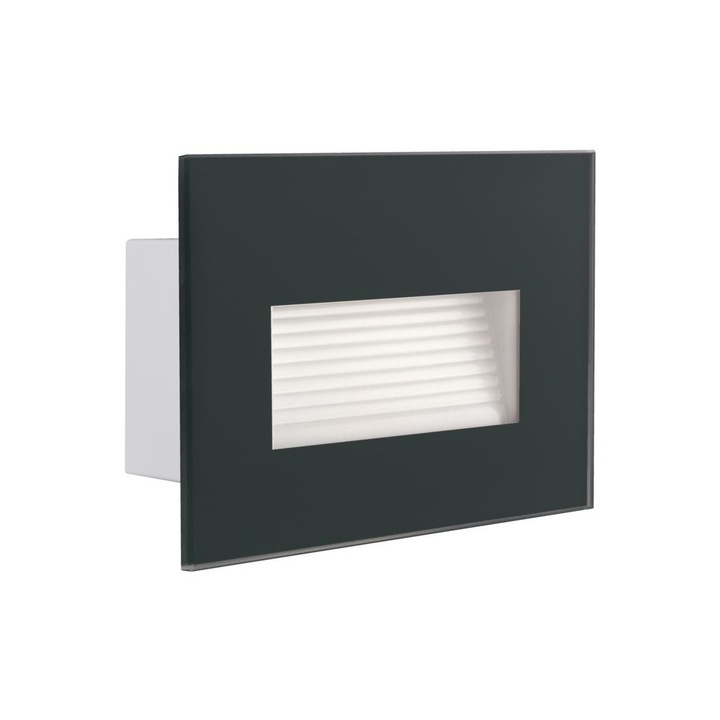 Süllyesztett LED lámpatest GLASI LED/3W/230V 3000K IP44 antracit Kanlux 33692 KX0416