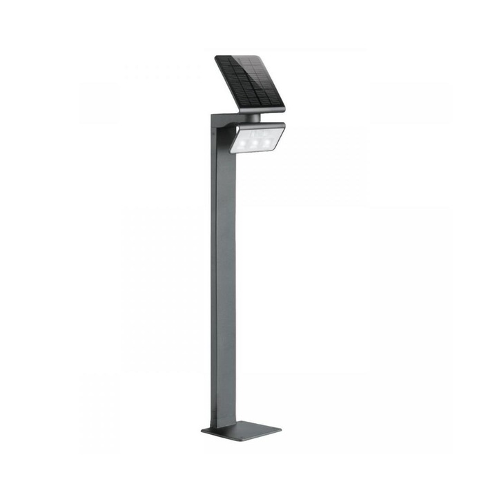 Външна соларна LED лампа, Steinel, Сензор за движение, 1.2W/2500 mAh, IP44, Черна