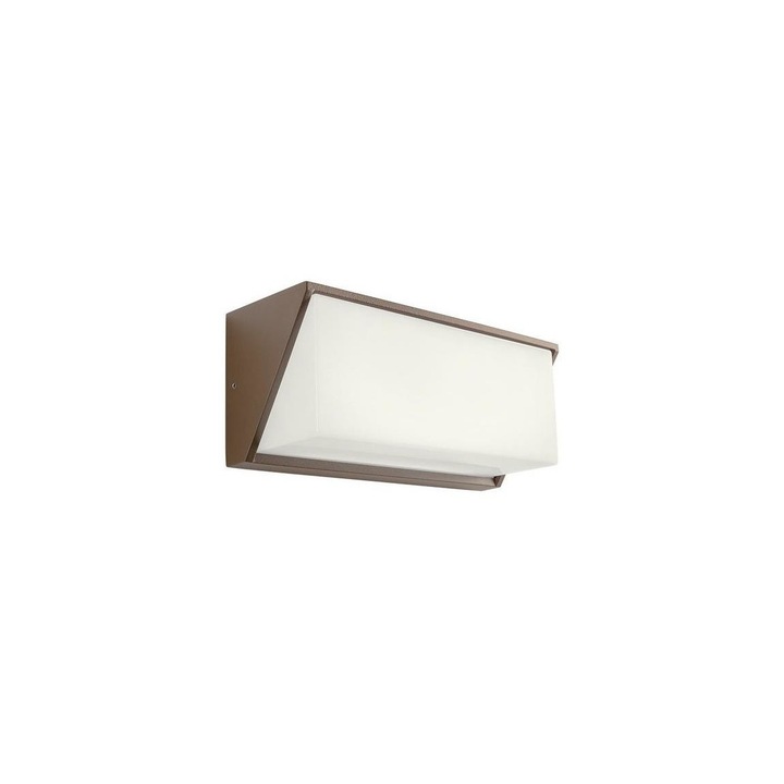 Aplica de exterior, Smarter, LED, 17W, 230V, IP54, Alb/Maro