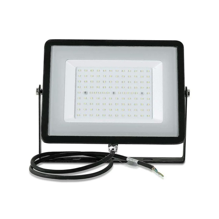 Proiector LED, V-TAC, Aluminiu, 300W, IP65, Rezistent la coroziune, Clasa F, 41.5x52.9cm, Negru