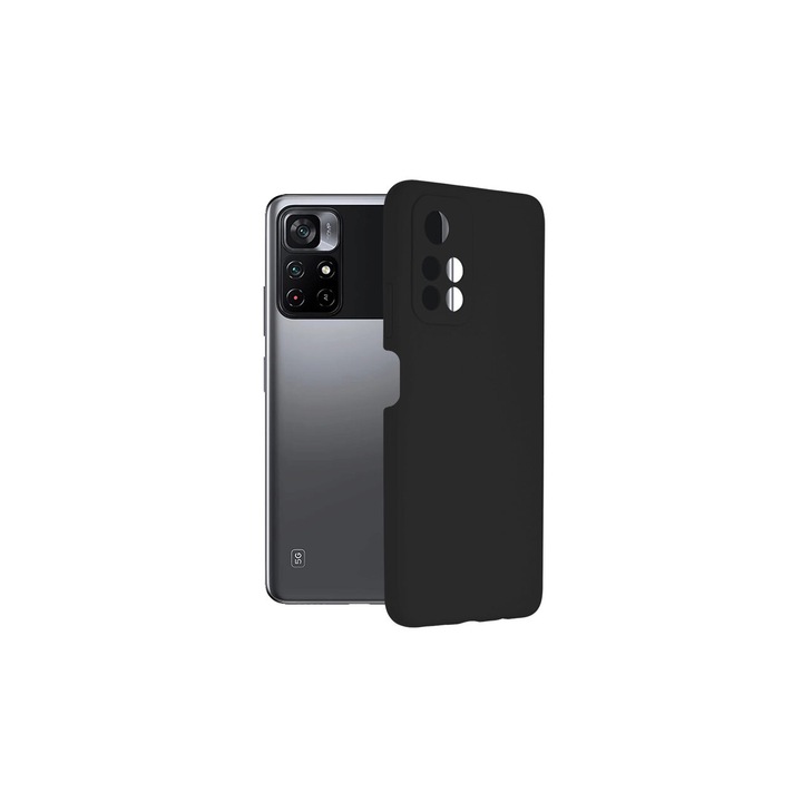 Калъф, съвместим с Xiaomi Poco M4 Pro 5G Techsuit Soft Edge Silicone Black