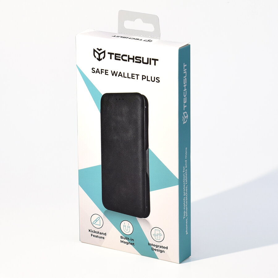 Husa pentru Honor X5c Plus - Techsuit Safe Wallet Plus - Black