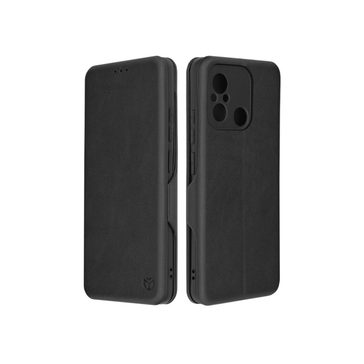 Калъф, съвместим с Xiaomi Redmi 12C Techsuit Safe Wallet Plus Black