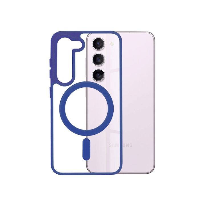 Кейс за Samsung Galaxy S23 Techsuit MagSafe Pro син