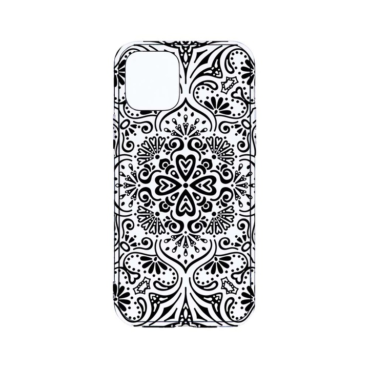 Husa BestCase® Clear Silicon 2MM, Compatibila Cu Samsung Galaxy A22 5G, Mandala, Antisoc, Protectie Camera, Margini ridicate pentru protectia ecranului, T 75