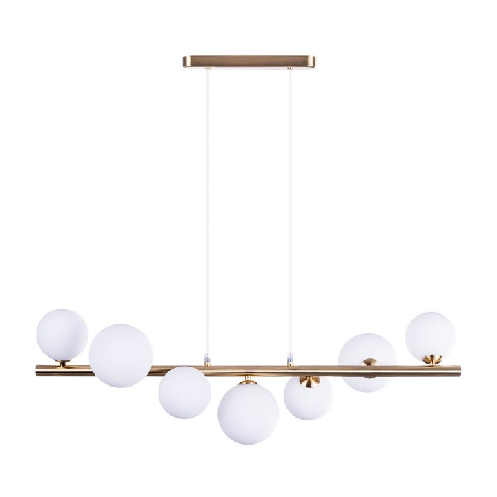 Lustra pe cablu, Azzardo, G9\25W\230V, Alba