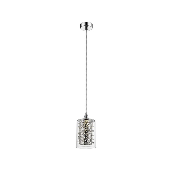 Махало, Klausen, Метал/Кристал, 150 см, LED, 5W, Сребрист/Прозрачен