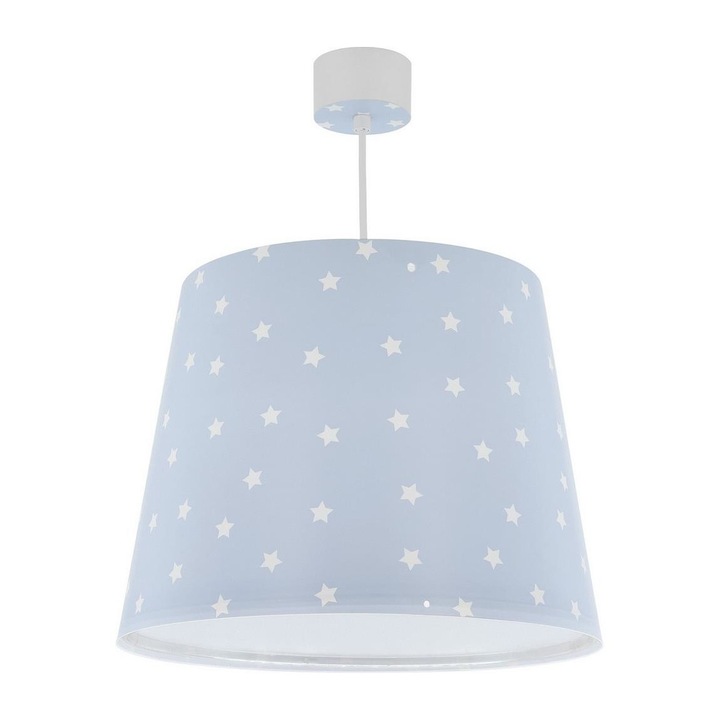 Lustra pentru copii, Dalber, Plastic, Albastru\Alb, 65 cm