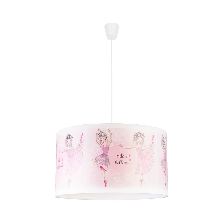 Lustra pe cablu pentru copii, Duolla, E27/40W/230V, Multicolor