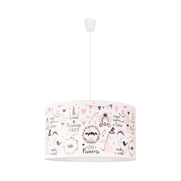 Lustra pe cablu pentru copii, Duolla, E27/40W/230V, Multicolor