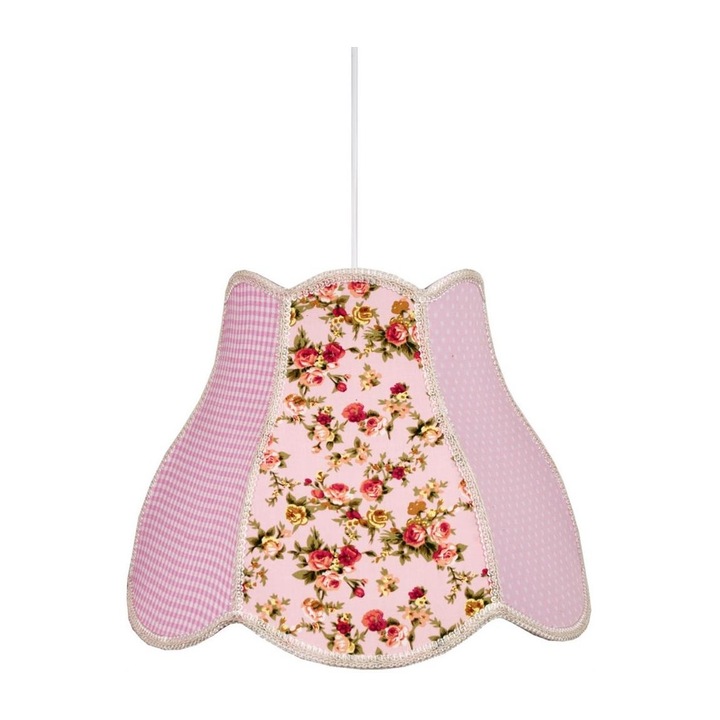 Lustra pe cablu, Candellux, E27/60W/230V, Roz/Rosu