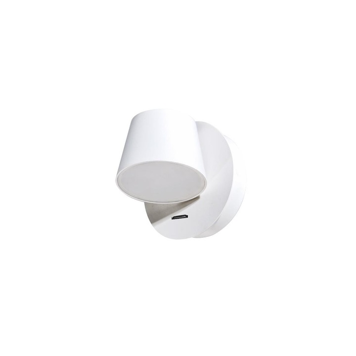 Azzardo AZ2566, Стенна лампа RAMONA, LED, 6W, 230V, Бяла AZ2566