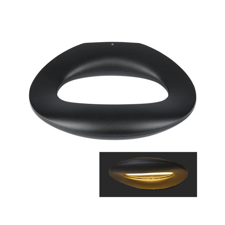 Аплик, V-Tac, Метал, LED, 9W, 230V, Черен